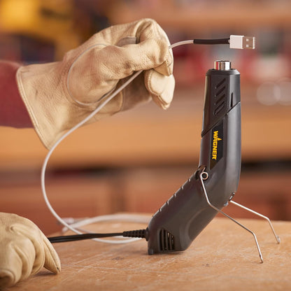 Wagner Spraytech 0503038 Redesigned HT400, Dual Temperature Hot Air Tool 680 and 450 degrees, Shrink Tubing, Embossing, Craft Projects, sticker removal Heat Gun, Basic pack