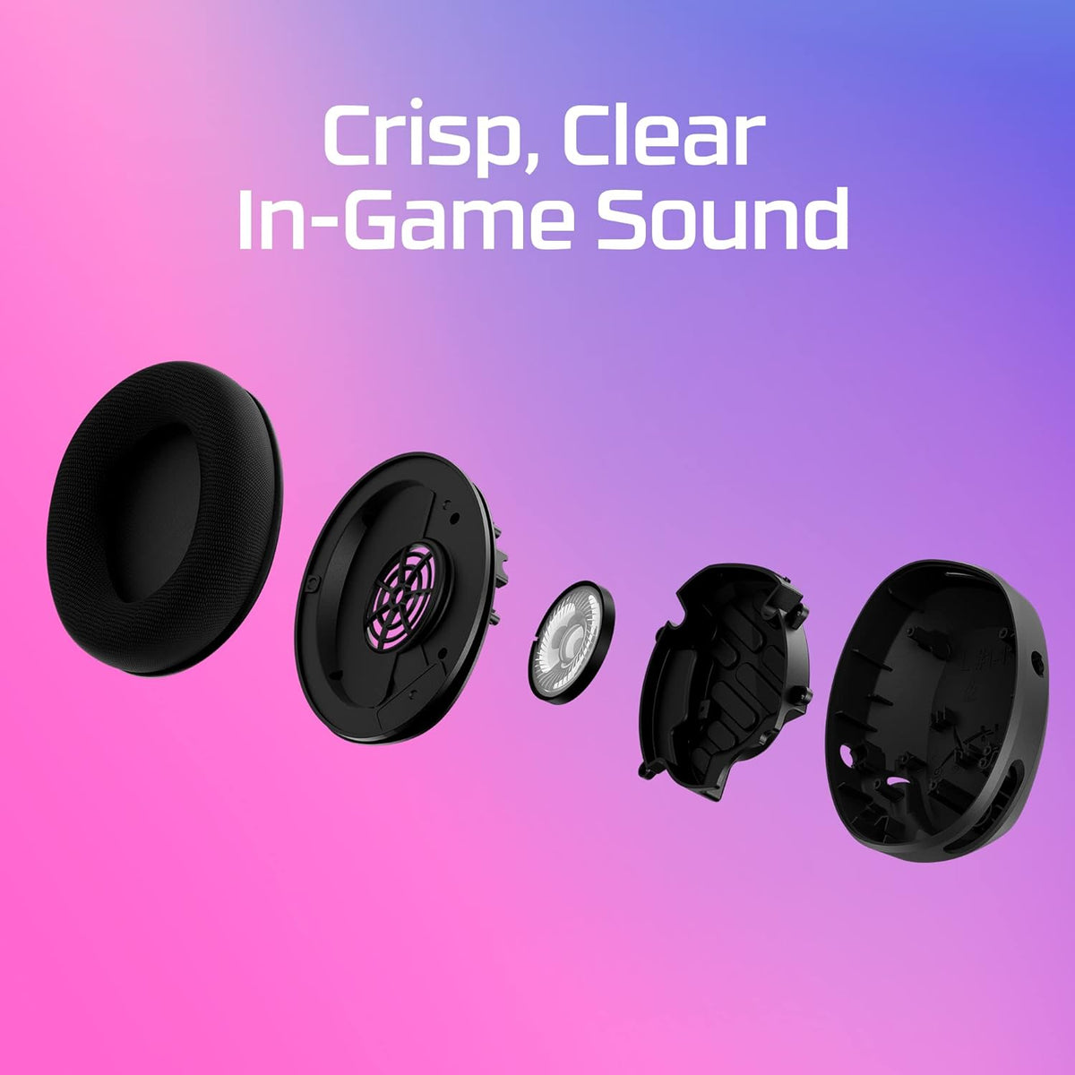 HyperX Cloud Stinger 2 Core – PC Gaming Headset, Lightweight Over-Ear Headset with mic, Swivel-to-Mute mic Function, DTS Headphone:X Spatial Audio, 40mm Drivers,Black - PuriLite