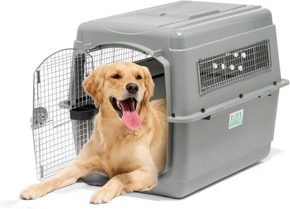 Petmate 00200 Sky Kennel for Pets from 25 to 30-Pound, Light Gray - PuriLite