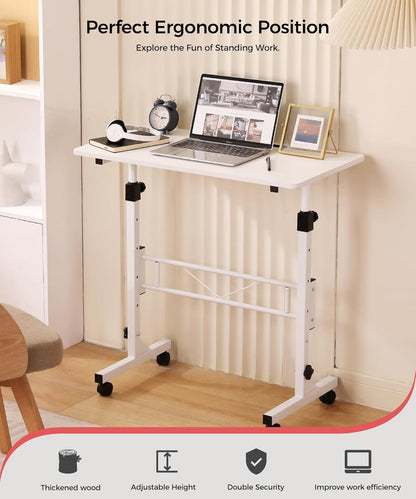 Purilite Select 32-Inch Adjustable Height Mobile Standing Desk - PuriLite