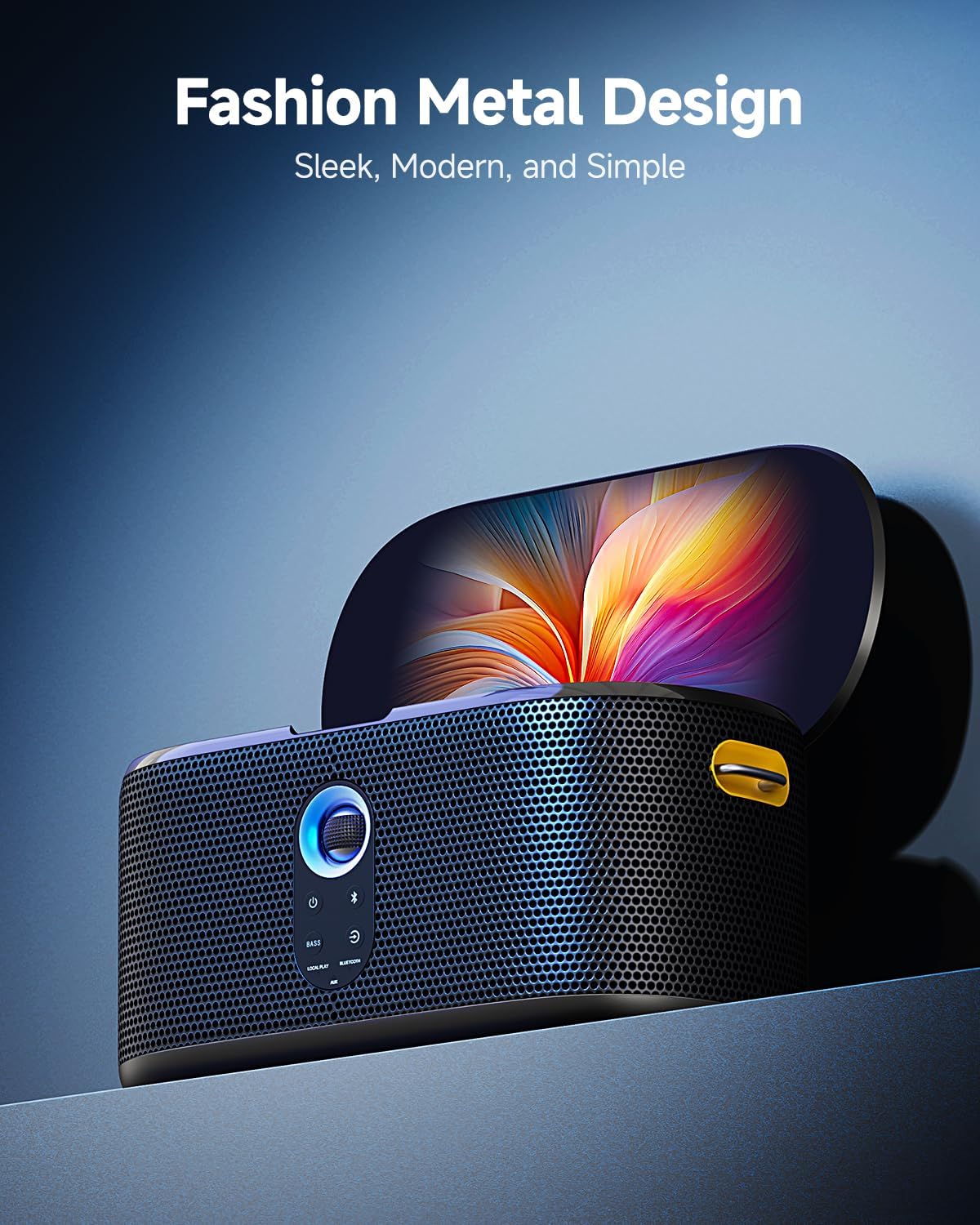 Karaoke Machine for Adults & Kids with Screen Lyrics Display, 2 Wireless Microphones Auto-Charging, Portable Bluetooth Speaker PA System WiFi/HDMI, Home Outdoor Party Speaker (Shell Series) (Shell S2) - PuriLite