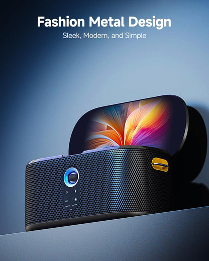 Karaoke Machine for Adults & Kids with Screen Lyrics Display, 2 Wireless Microphones Auto-Charging, Portable Bluetooth Speaker PA System WiFi/HDMI, Home Outdoor Party Speaker (Shell Series) (Shell S2) - PuriLite