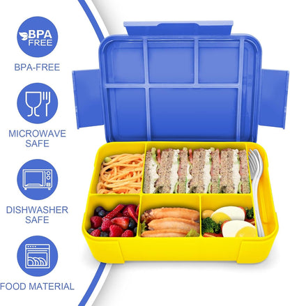 Hap Tim Bento Box Lunch Box for Kids (CA1265-BL) - PuriLite