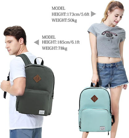 VASCHY Lightweight School Backpack for Women with Sleeve for 14" Laptop - PuriLite