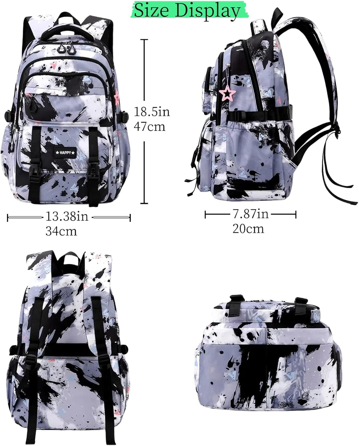 Backpack for Girls Kids Backpack Elementary School Backpack Boys Bookbag Schoolbag for Teen Boys - PuriLite