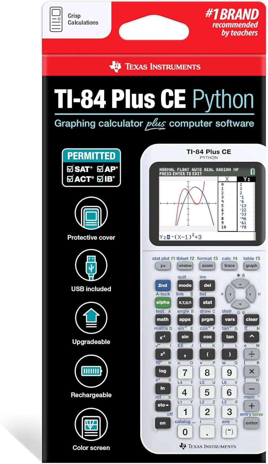 Texas Instruments TI-84 Plus CE Pink Graphing Calculator - PuriLite