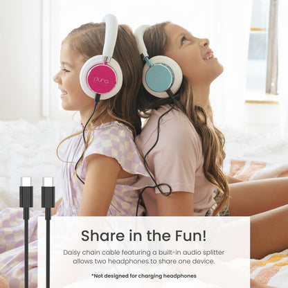 Puro Sound Labs BT2200 Plus Volume Limited Kids’ Bluetooth Headphones (Blue) - PuriLite