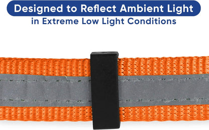 Pawtitas Chain Martingale Dog Collar Puppy Collar Reflective Dog Collar Training Dog Collar Behavioral Dog Chain Collar Collar Large Dog Collar Orange Dog Collar - PuriLite
