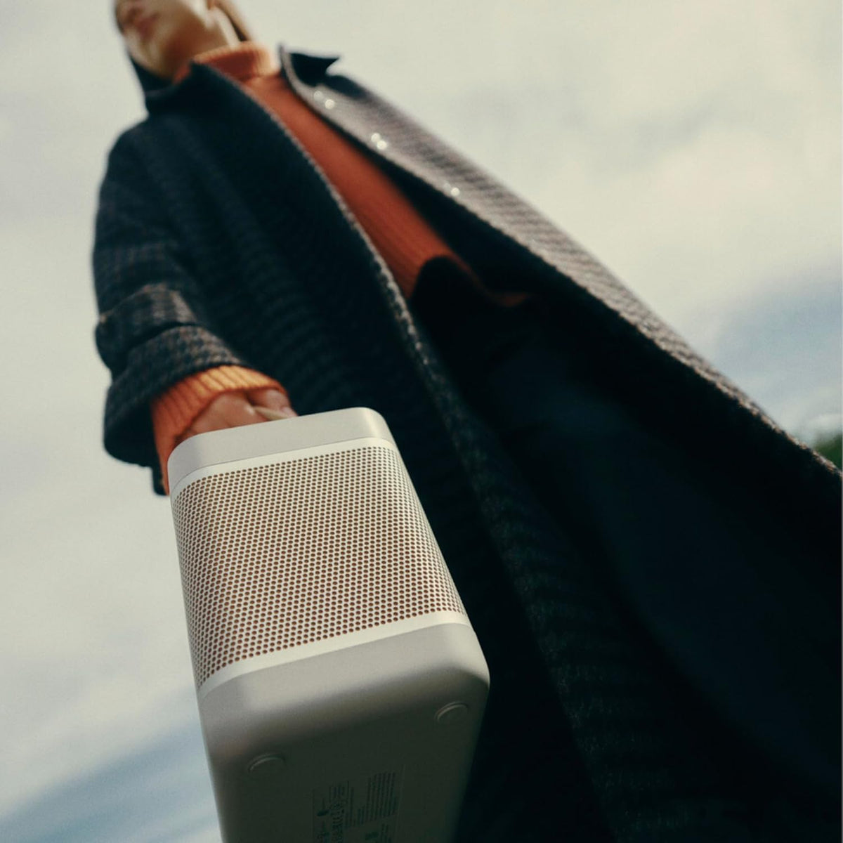 Bang & Olufsen Beolit 20 Powerful Portable Wireless Bluetooth Speaker, Grey Mist - PuriLite