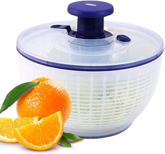 Salad Spinner, Quick Drying Lettuce Spinner | Large Capacity Vegetable Washer, Easy Pump Mechanism, Stable Non-Slip Base, essantial Kitchen Accessory for Fresh Produce - PuriLite