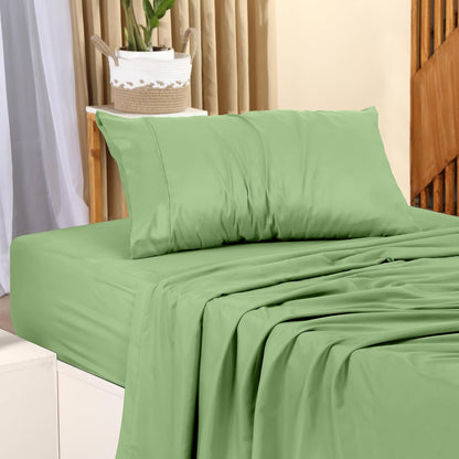 Utopia Bedding Queen Bed Sheet Set - 4 Piece Bedding - Soft Brushed Microfiber Fabric - Shrinkage & Fade Resistant - Easy Care (White) - PuriLite
