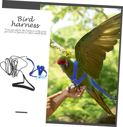 BESPORTBLE 4pcs Bird Training Rope Parrot Harness Leash for Pet Supply Training Harness Set for Small Birds