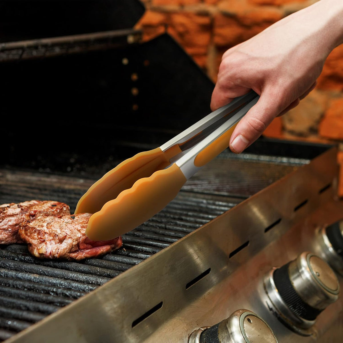Purilite Select Silicone &amp; Stainless Steel Kitchen Tongs - PuriLite