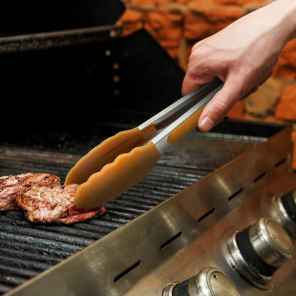 Purilite Select Silicone &amp; Stainless Steel Kitchen Tongs - PuriLite