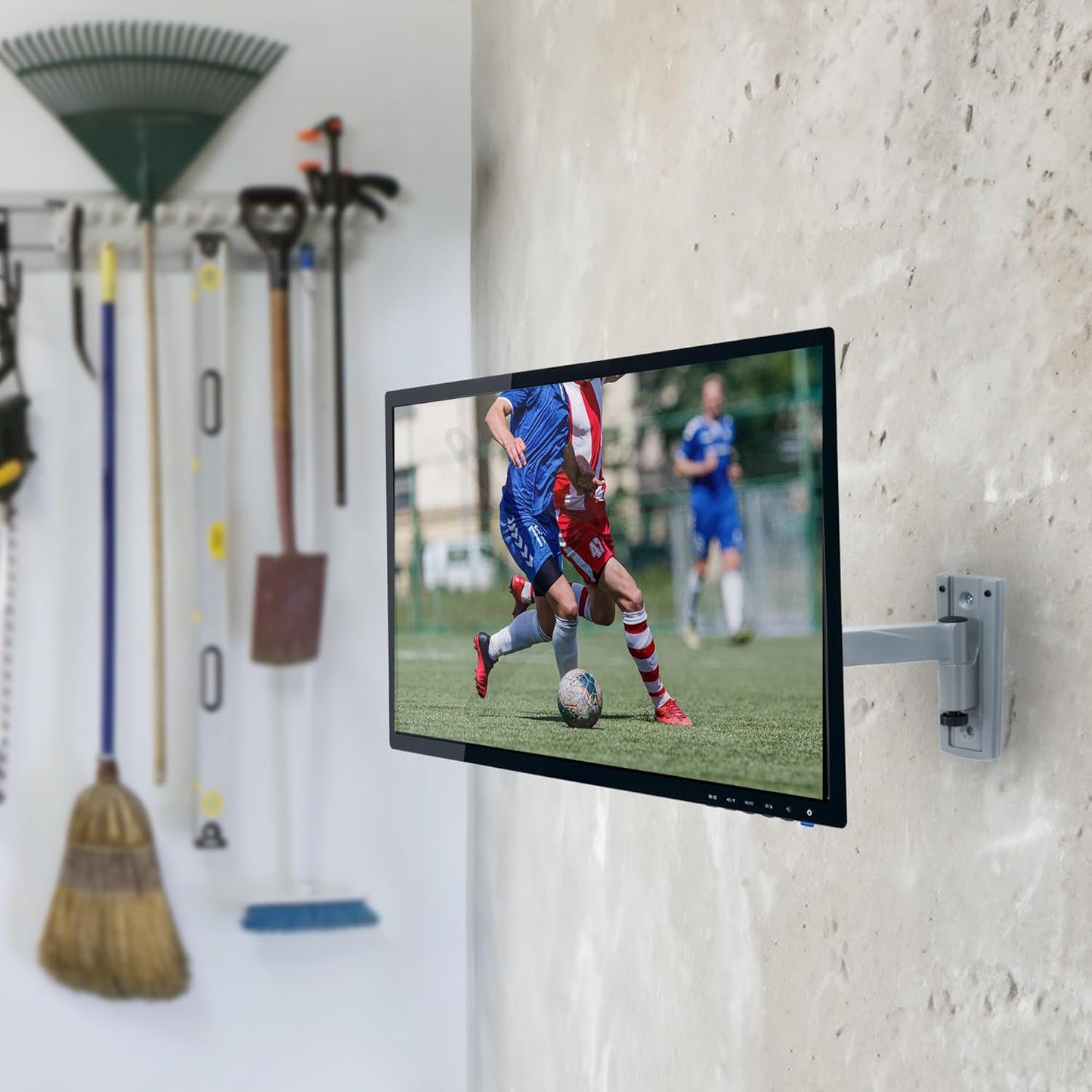 VIVO Quick Release RV TV Wall Mount for 33cm to 109cm Screens, Articulating Lockable Bracket Stand, Fits up to VESA 200x200, Black, Mount-TVQR1 - PuriLite