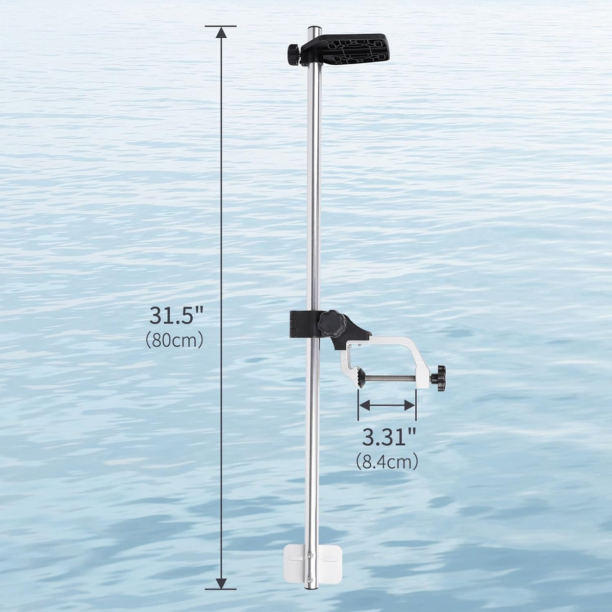 Xproutdoor Portable Transducer Mount, 360° Adjustable Rotatable Fish Finder Mount, Transducer Mounting Bracket for Boat Canoe Kayak - PuriLite