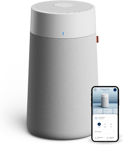 Blueair Pure 411i Max Air Purifier – HEPA Silent, Smart Air Cleaner for Small Rooms, Bedrooms, Baby Nurseries, Pets & Allergies, Cleans 1,052 sqft - PuriLite