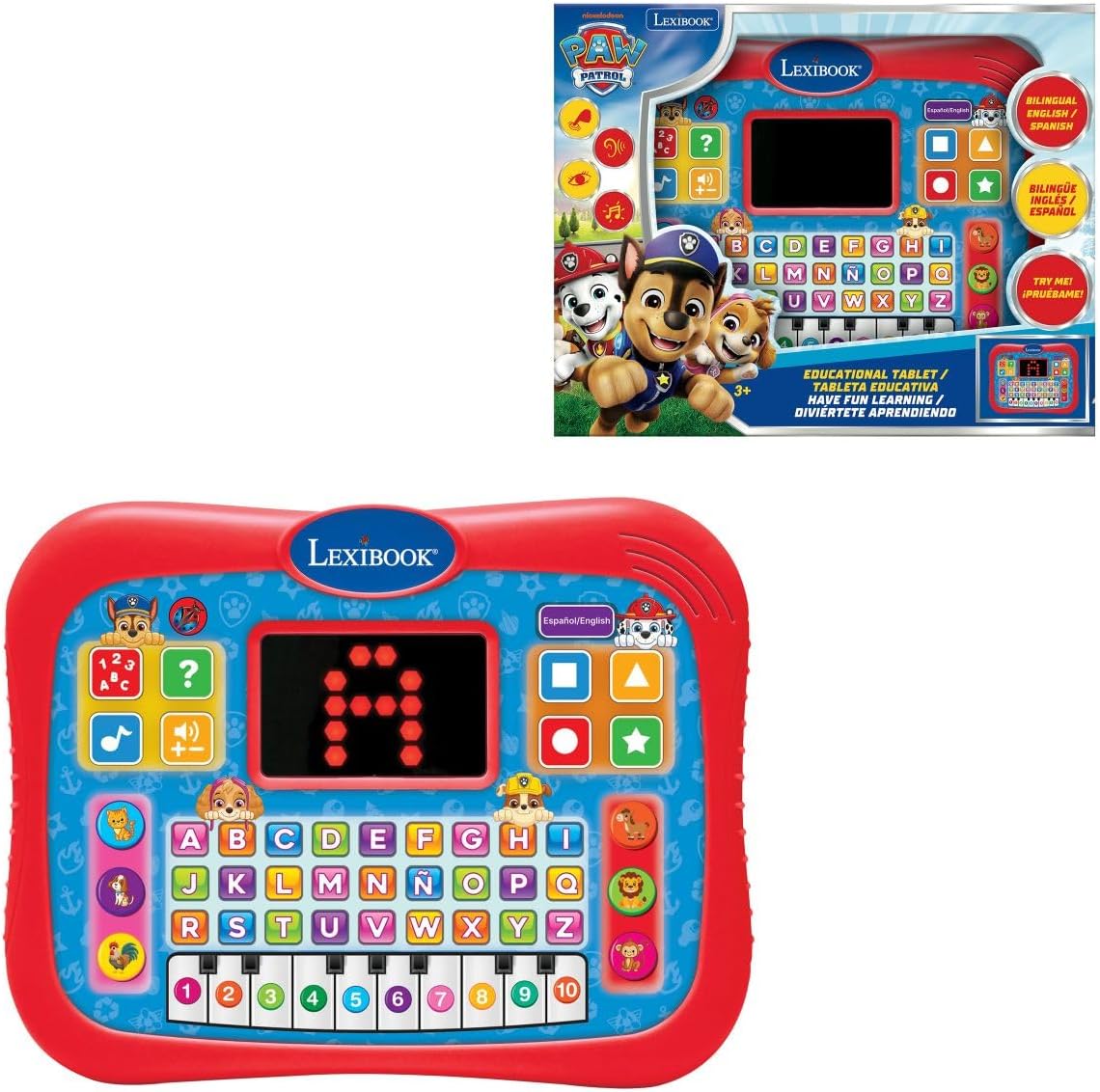 Bilingual Talking Learning Tablet for Kids – Interactive Educational Toy with Touch Keys, 5 Learning Modes, Numbers, Letters, Music & Quiz - PuriLite
