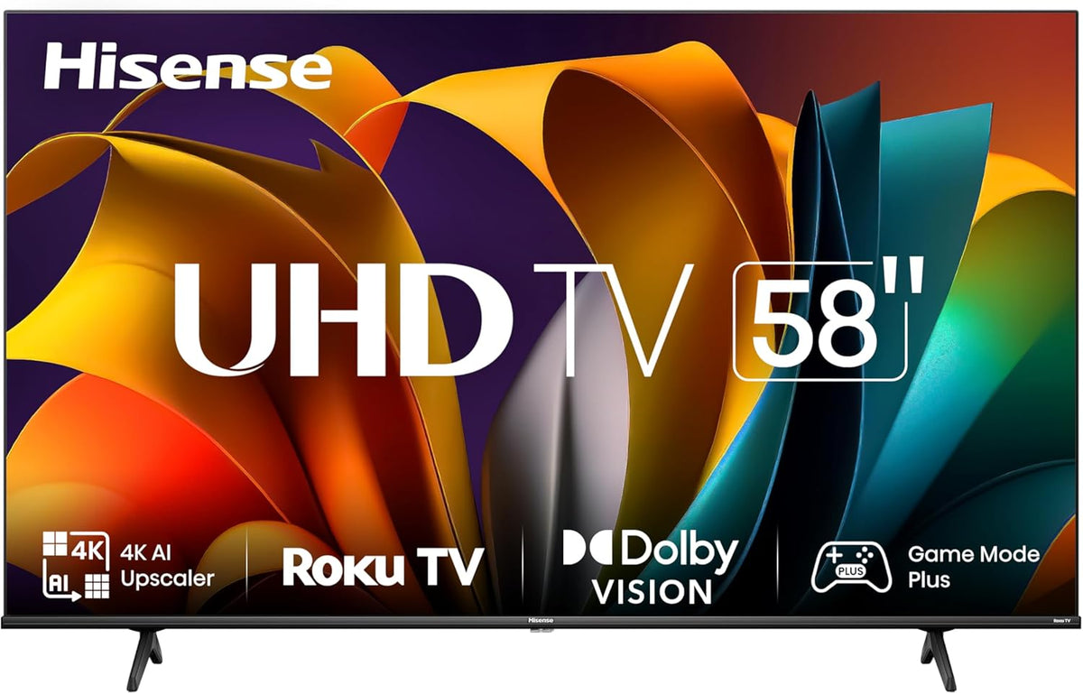 Hisense 58R63N-58 inch 4K UHD HDR LED Roku Smart TV-2024 - PuriLite
