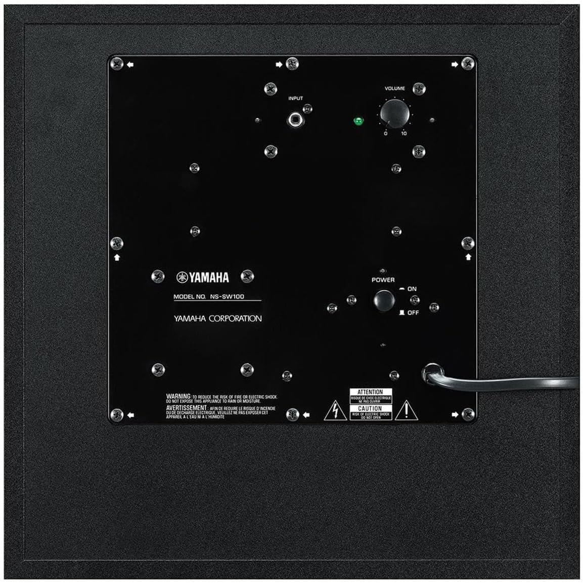 Yamaha 10" 100W Powered Subwoofer - Black (NS-SW100BL) - PuriLite