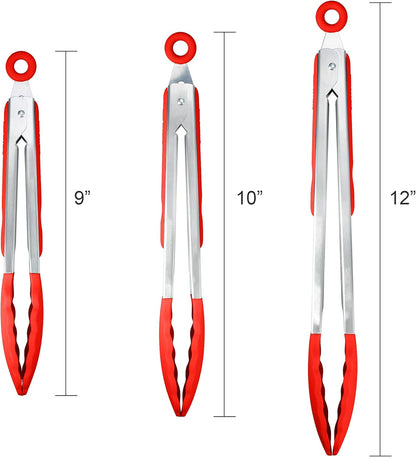 Purilite Select Silicone &amp; Stainless Steel Kitchen Tongs - PuriLite