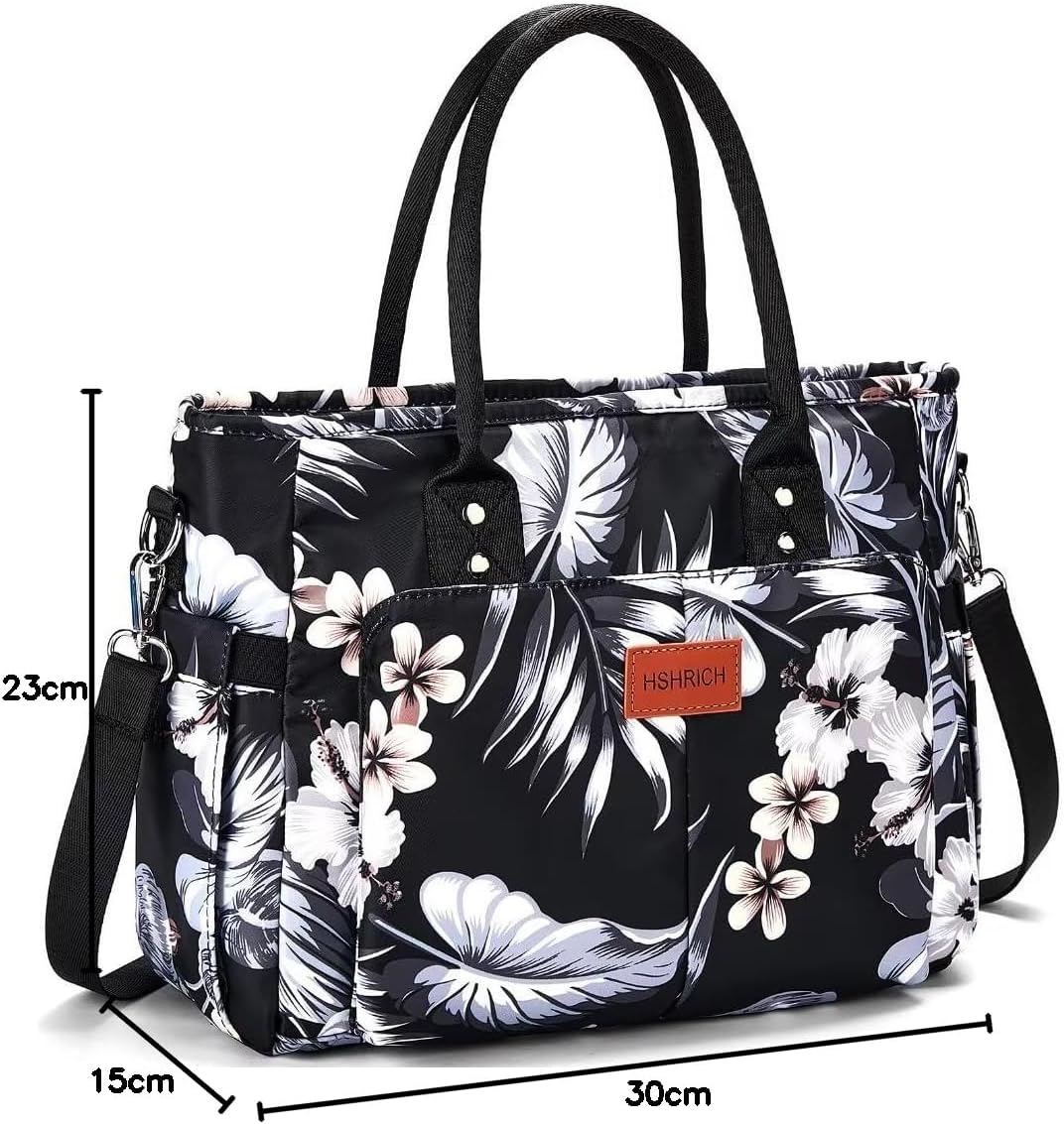 Lunch Bag for Women, Insulated Lunch Box for Work, Large Leakproof Cooler Purse with Side Pockets & Removable Shoulder Strap Women's Lunch Tote Bag for Picnic Work Beach Cute Lunch Bags (Heart) - PuriLite