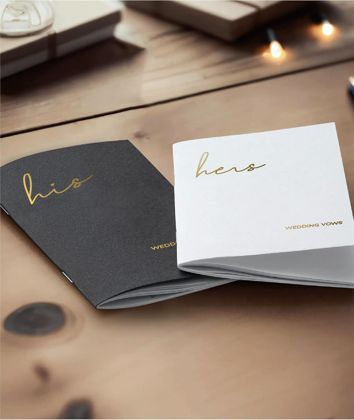 GroomBrideGifts Wedding Vow Book for His and Hers, Soft Touch, Perfectly Sized Bride and Groom Vow Books, Wedding Essentials, Wedding Registry Ideas, His and Hers Gifts - PuriLite