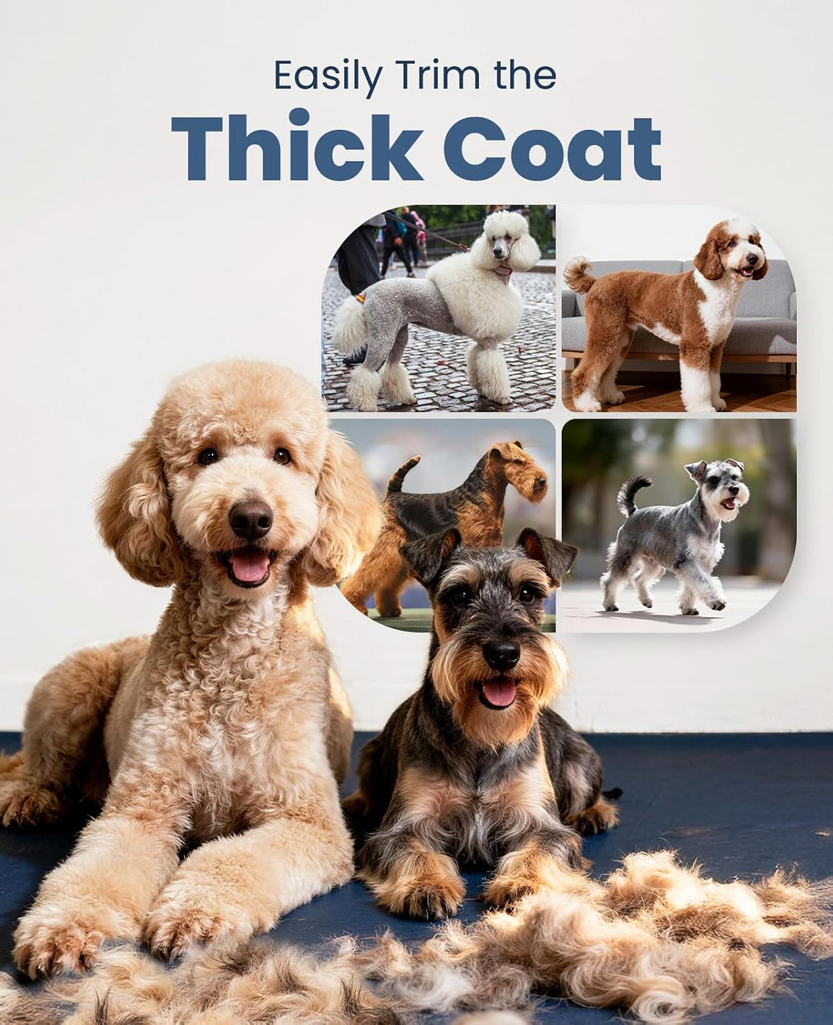 oneisall Dog Clippers for Grooming Thick Heavy Coats