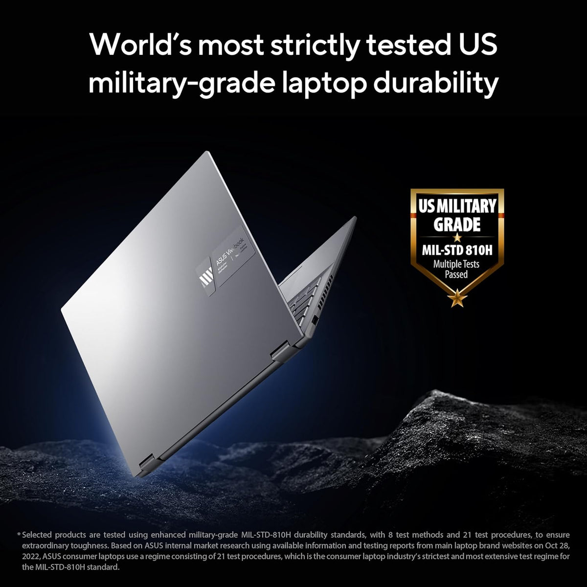 ASUS Vivobook S 14 Flip Laptop, 14” WUXGA 16:10 Touch Display, AMD Ryzen 7 7730U CPU, AMD Radeon™ Graphics, 16GB RAM, 512GB SSD, Fingerprint Sensor, Windows 11 Home, Quiet Blue, TN3402YA-AS71-CA - PuriLite