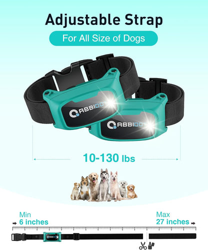 ABBIDOT Shock Collar 2 Dogs - 3300ft Dog Training Collar with Remote, 151 Levels Electric Collar, Safety Lock, Waterproof Rechargeable E Collar for Small Medium Large Dogs (Deep Black, 2 Collars) - PuriLite
