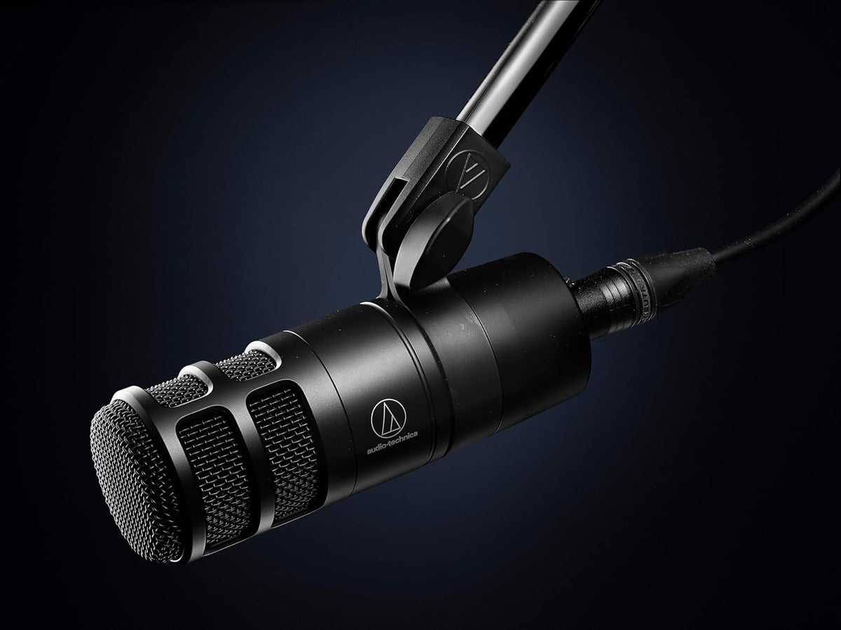 Audio-Technica AT2020 Cardioid Condenser Studio XLR Microphone, Ideal for Project/Home Studio Applications - PuriLite