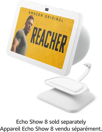 Echo Show 8 (3rd Gen) Adjustable Stand with USB-C Charging Port | Charcoal - PuriLite