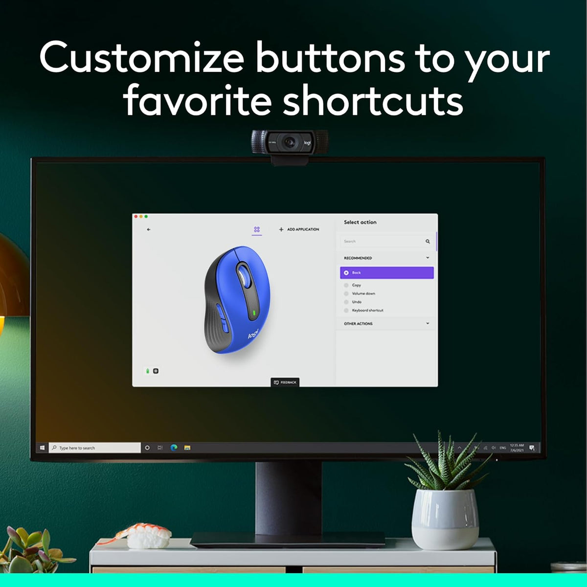 Logitech Signature M650 L Full Size Wireless Mouse - For Large Sized Hands, 2-Year Battery, Silent Clicks, Customizable Side Buttons, Bluetooth, for PC/Mac/Multi-Device/Chromebook - Black - PuriLite