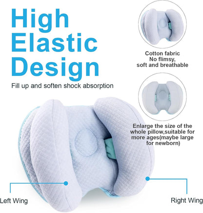 KAKIBLIN 2 in 1 Baby Head Pillow with Banana Neck Pillow for 3 Months to 8 Months Baby Travel Pillow for Stroller or Bed - PuriLite