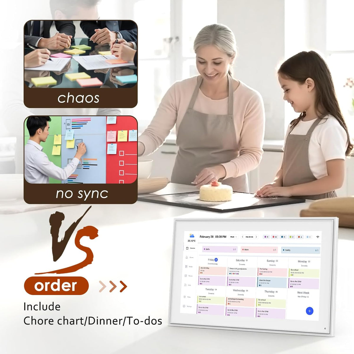Purilite Select 15.6-Inch Digital Calendar - PuriLite
