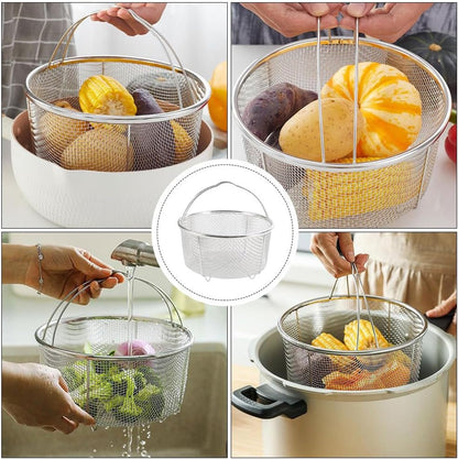 Purilite Select Stainless Steel Deep Fryer & Steamer Basket - PuriLite