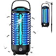 PALONE Bug Zapper, 4000mAh Electric Bug Zapper with LED Light, Retractable Fly Zapper with 3 Levels of Lighting Intensity Used for Indoor Outdoor - PuriLite
