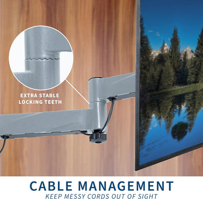 VIVO Quick Release RV TV Wall Mount for 33cm to 109cm Screens, Articulating Lockable Bracket Stand, Fits up to VESA 200x200, Black, Mount-TVQR1 - PuriLite