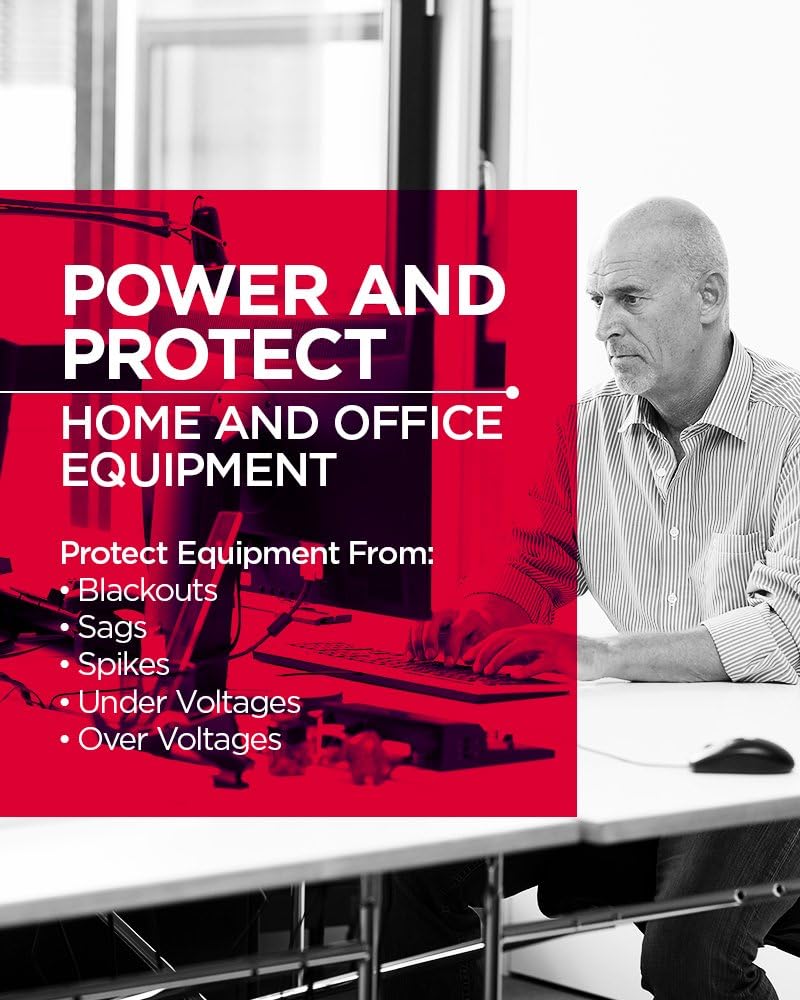 CyberPower CP685AVRG AVR UPS System, 685VA/390W, 8 Outlets, Compact - PuriLite