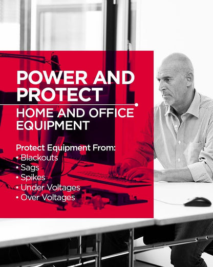 CyberPower CP685AVRG AVR UPS System, 685VA/390W, 8 Outlets, Compact - PuriLite