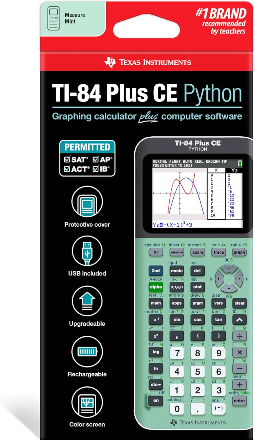 Texas Instruments TI-84 Plus CE Pink Graphing Calculator - PuriLite