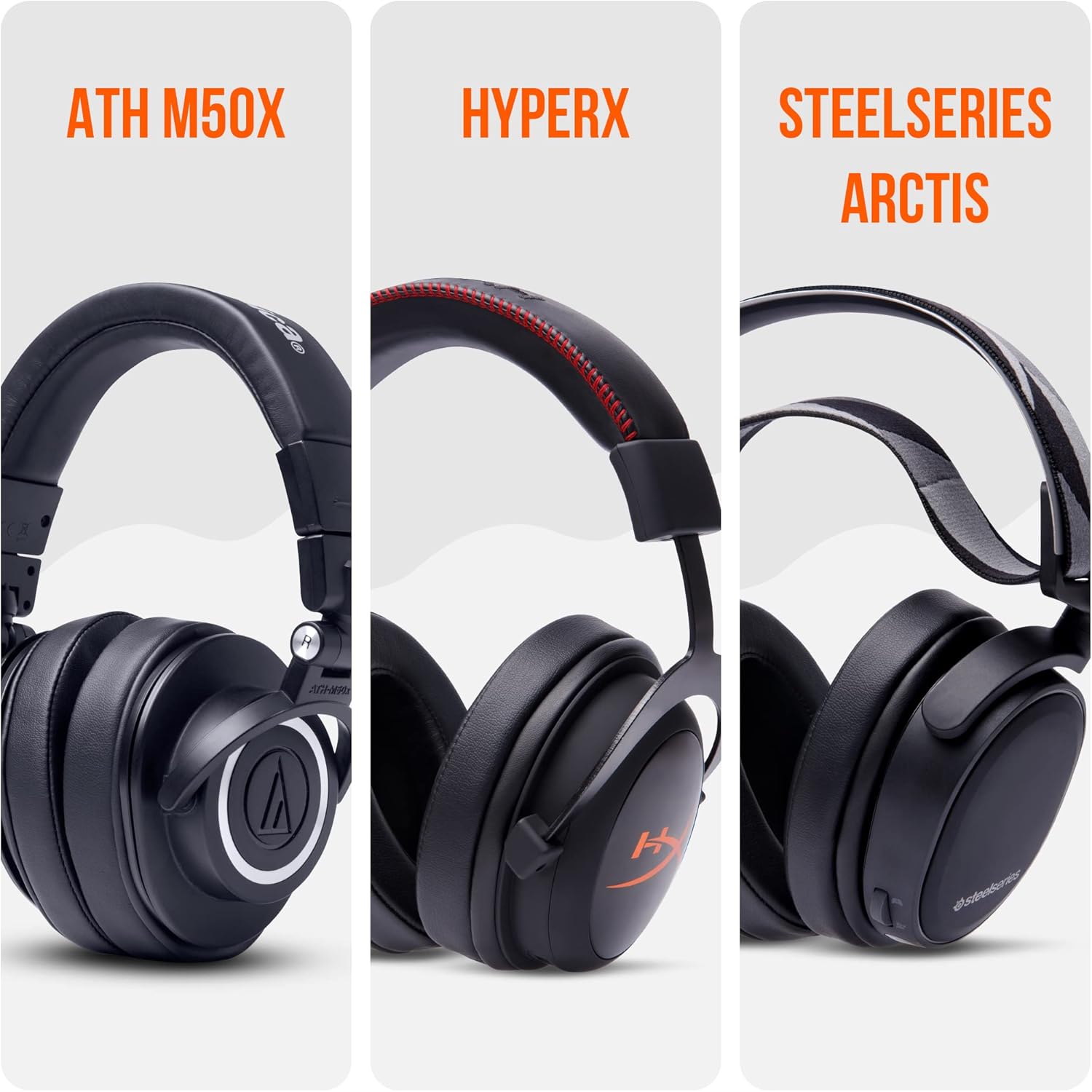 WC PadZ - The Ultimate Upgraded Earpads by Wicked Cushions - Compatible with Audio Technica, HyperX, SteelSeries Arctis & More - Extra Thick - Bigger Opening - Softer Memory Foam | (Speed Racer) - PuriLite