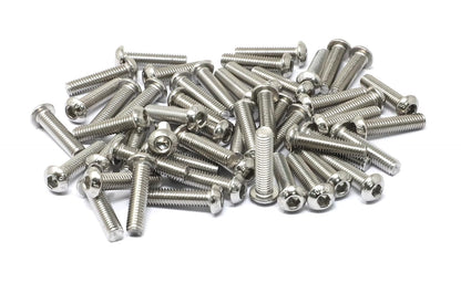 iexcell 50 Pcs M6 x 20mm Thread Pitch 1 mm Stainless Steel 304 Hex Socket Button Head Cap Screws Bolts Kit - PuriLite