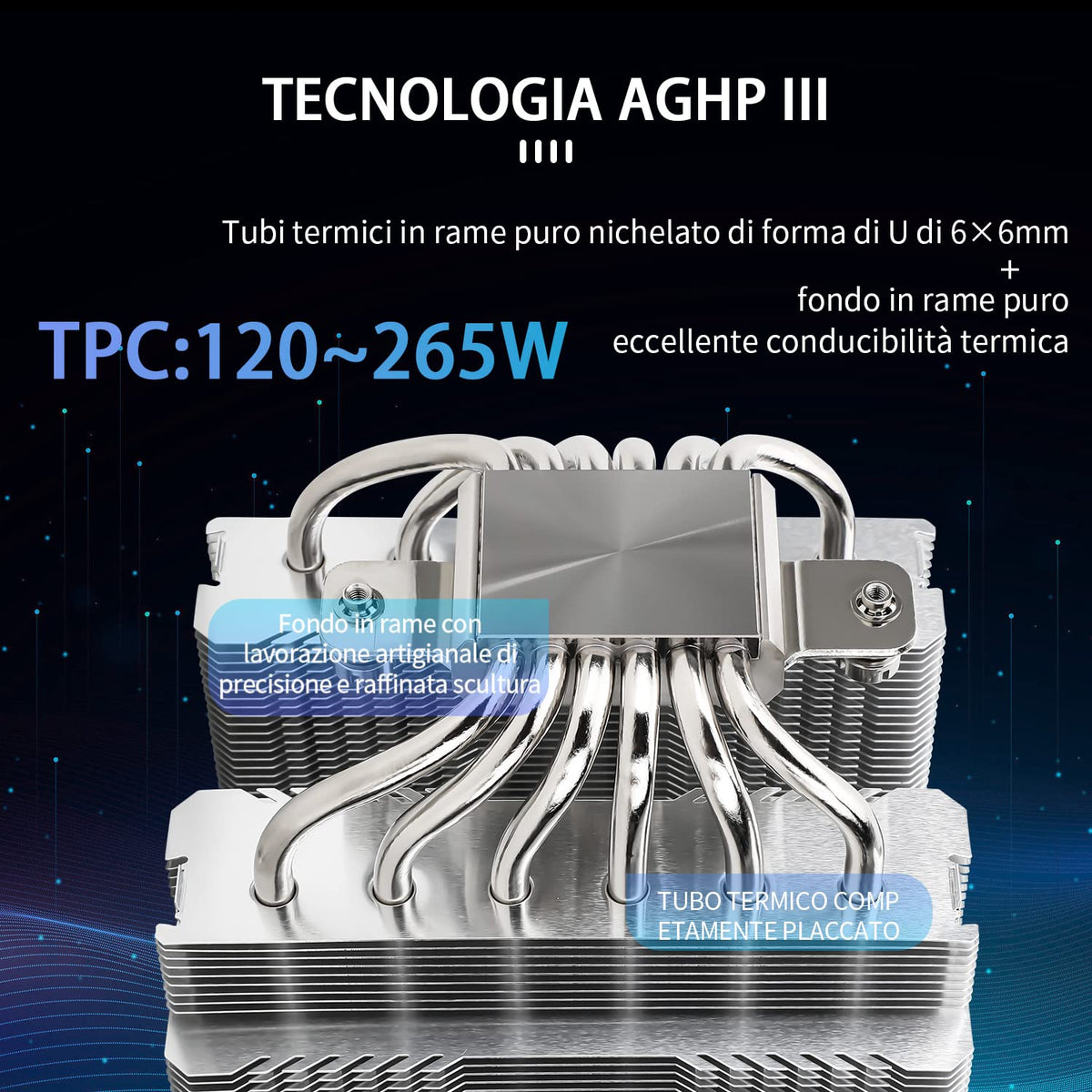 Thermalright Peerless Assassin 120 SE Black CPU Cooler, 6 Heat Pipes AGHP Technology, Dual 120mm PWM Fans, 1550RPM Speed, for AM4/AM5 and Intel LGA 1700/1851/115X/1200,Computer CPU Cooling - PuriLite