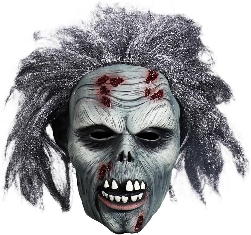 Lofytain Halloween Zombie Latex Mask – Realistic and Horrifying - PuriLite