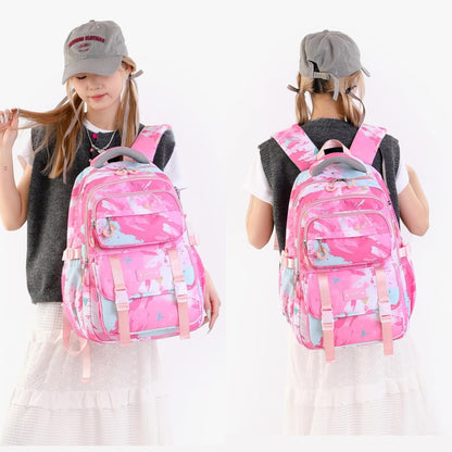 Backpack for Girls Kids Backpack Elementary School Backpack Boys Bookbag Schoolbag for Teen Boys - PuriLite