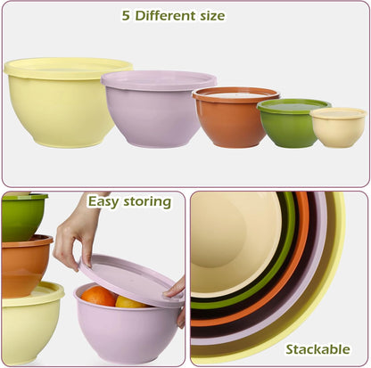 Purilite Select Plastic Mixing Bowl Set - PuriLite