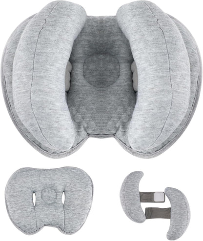 KAKIBLIN 2 in 1 Baby Head Pillow with Banana Neck Pillow for 3 Months to 8 Months Baby Travel Pillow for Stroller or Bed - PuriLite