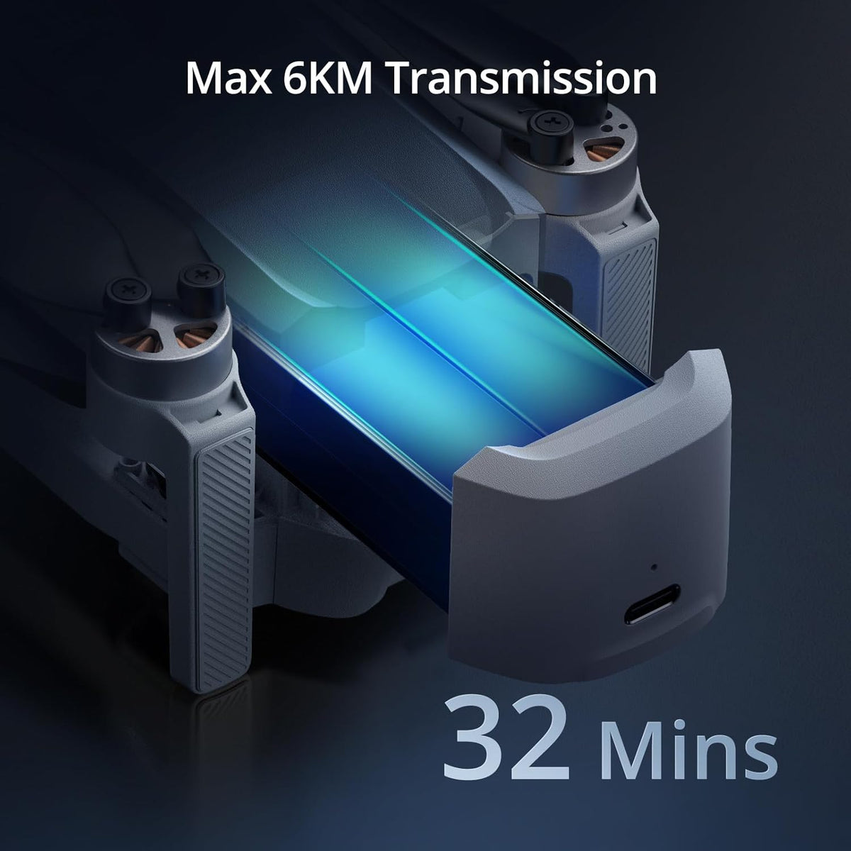 Potensic ATOM 3-Axis Gimbal 4K GPS Drone, Under 249g, 96 Mins Flight, Max 6KM Transmission, Visual Tracking, 4K/30FPS QuickShots, Lightweight for Adults and Beginners, Fly More Combo - PuriLite