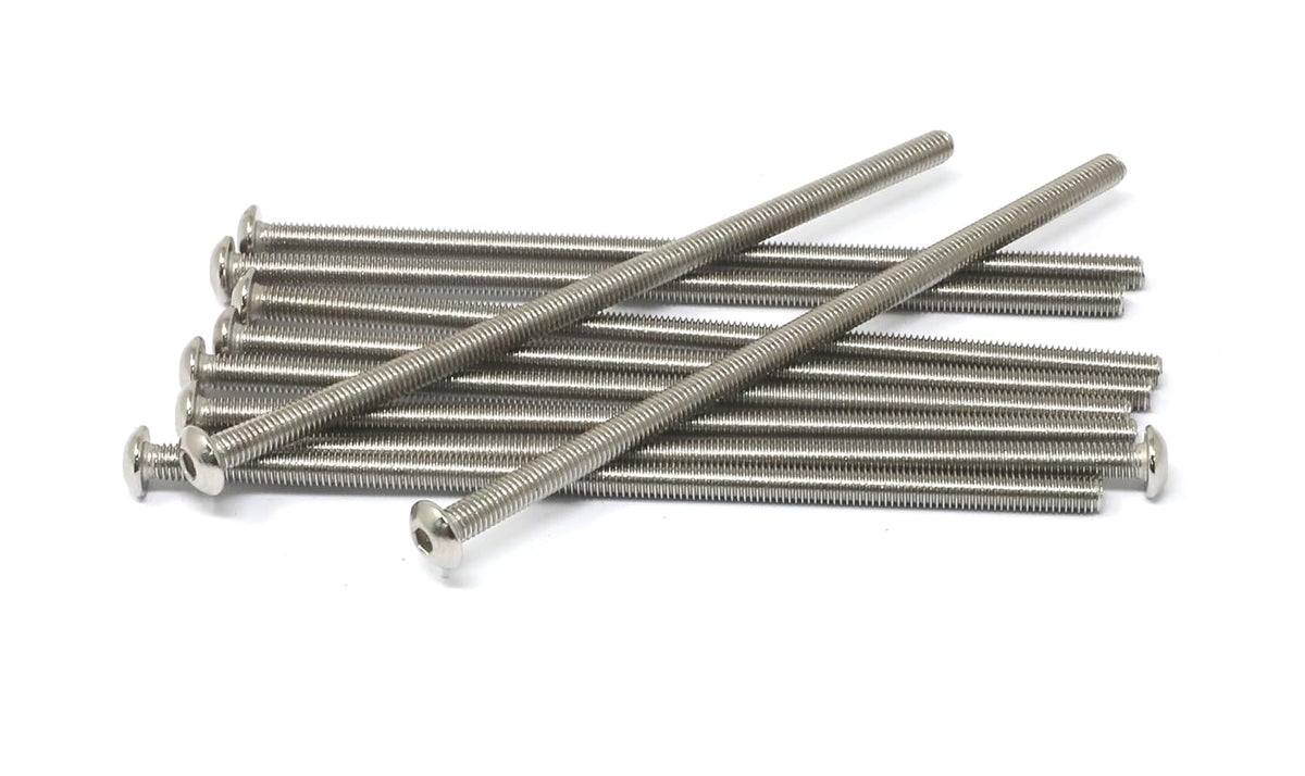 iexcell 50 Pcs M6 x 20mm Thread Pitch 1 mm Stainless Steel 304 Hex Socket Button Head Cap Screws Bolts Kit - PuriLite